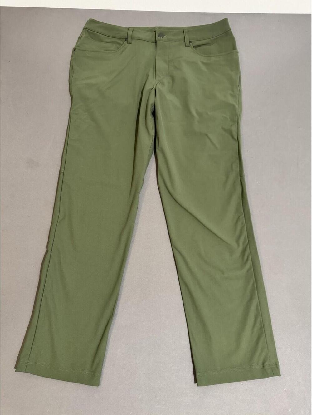 lululemon ABC Classic-Fit Trouser Warpstreme Smooth Twill 34 Green LM5ADES